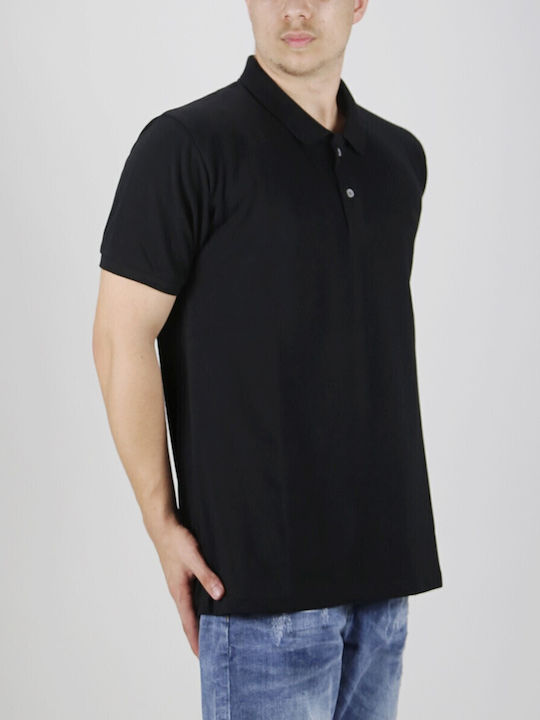 Short Sleeve Black Polo Shirt