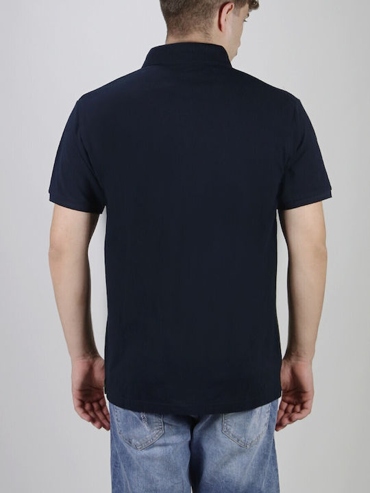 Polo Kurzarmbluse Marineblau