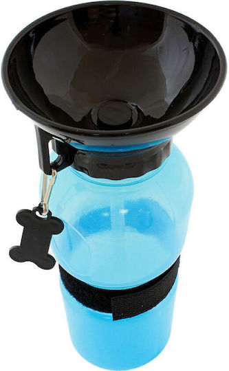 Haustiere Kunststoff Flasche Wasser für Hund & Katze auf Basis von 500ml 15cm in Blau Farbe