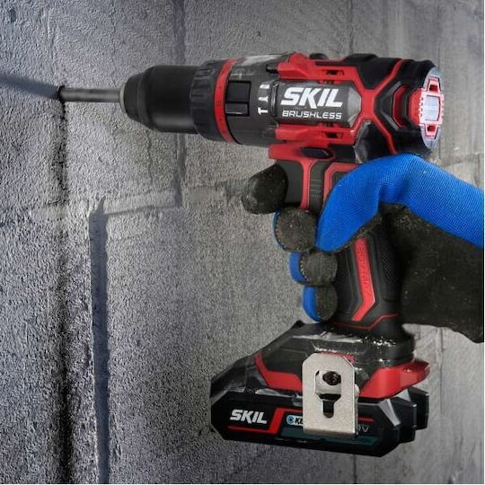 Skil D00211 Set Angle Wheel & Impact Drill Driver & Impact Screwdriver 20V with 2 Batteries 5Ah and Case