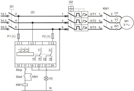 Schneider Electric Τριφασικός Επιτηρητής Τάσης Ράγας RM22TR33