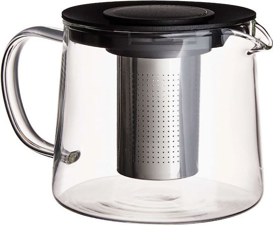Butlers Grove Time Teapot with Filter Stainless Steel Transparent 1300ml