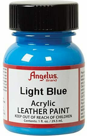 Angelus Liquid Craft Paint Light Blue for Leather 29.5ml