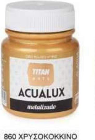 Titan Acualux Metalizado Liquid Craft Paint Gold 75ml