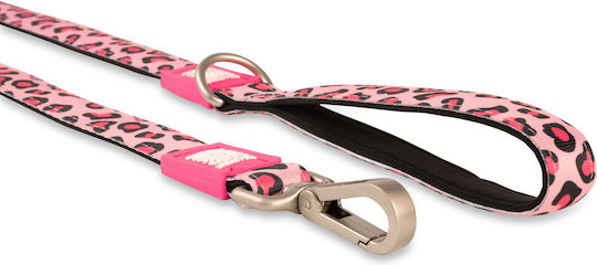 Max & Molly Λουρί/Οδηγός Σκύλου Ιμάντας Leopard Pink XSmall 1.2m x 1cm