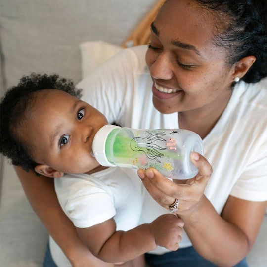 Dr. Brown's Σετ Πλαστικά Μπιμπερό Options Anti Colic Κατά των Κολικών με Θηλή Σιλικόνης για 0+ μηνών Ocean 270ml