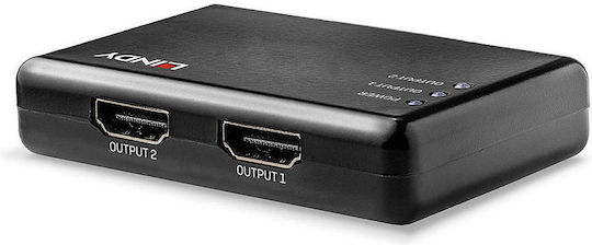 Lindy HDMI 2 Port HDMI 10.2G HDMI Splitter 38357