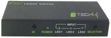 Techly HDMI 4K UHD 3D HDMI Switch IDATA-HDMI-4K31