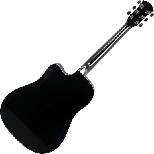 Cascha Ακουστική Κιθάρα Black