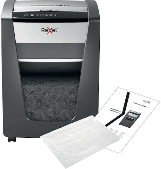 Rexel Καταστροφέας Εγγράφων Momentum Micro Cut 15 Φύλλων με Κάδο 30lt