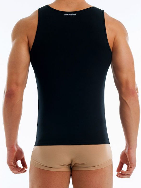 Modus Vivendi Men's Sleeveless Undershirt Black