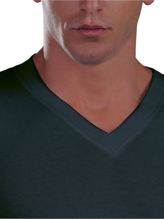 Men's Undershirt Short-sleeved in Gray Color