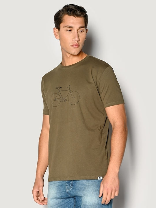 Camaro Herren T-Shirt Kurzarm Khaki