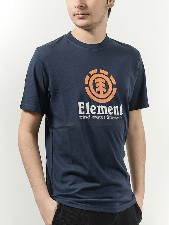 Element VERTICAL Ανδρικό T-shirt Κοντομάνικο Navy Μπλε