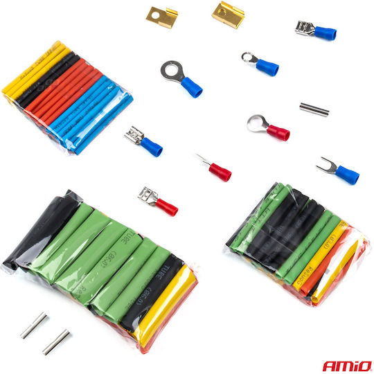 AMiO Electrical Components 350pcs Wire Terminals & Heat Shrink Tubing Kit 03031