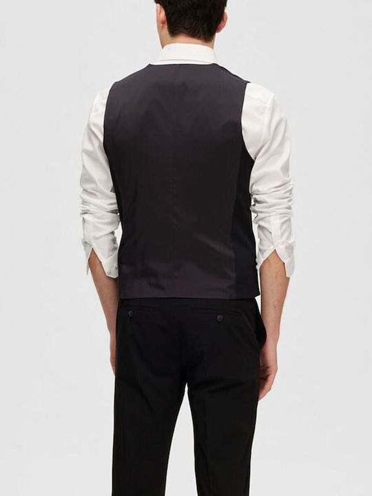 Selected Men's Vest Slim Fit Black