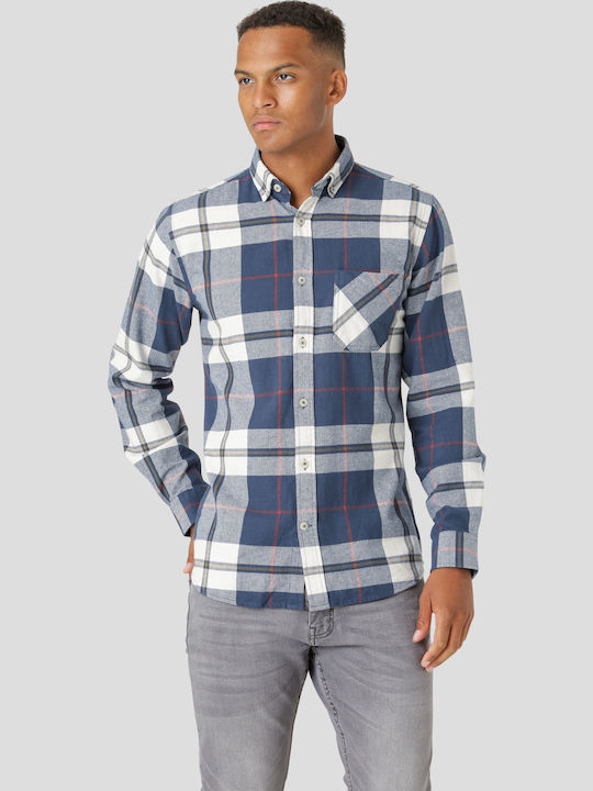 31-200185 Long-Sleeve Flannel Shirt in Regular Fit Plaid Plaid
