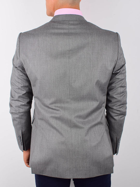 Tresor Men's Suit Jacket Slim Fit Gray