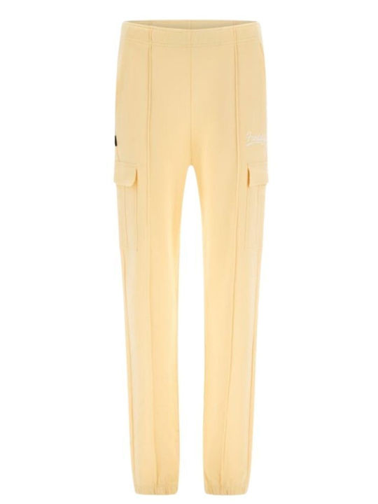 Trousers Γυναικείο Κίτρινο Σετ με Παντελόνι