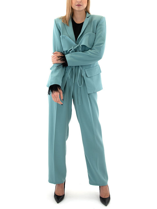 Damen Stoffhose Grün