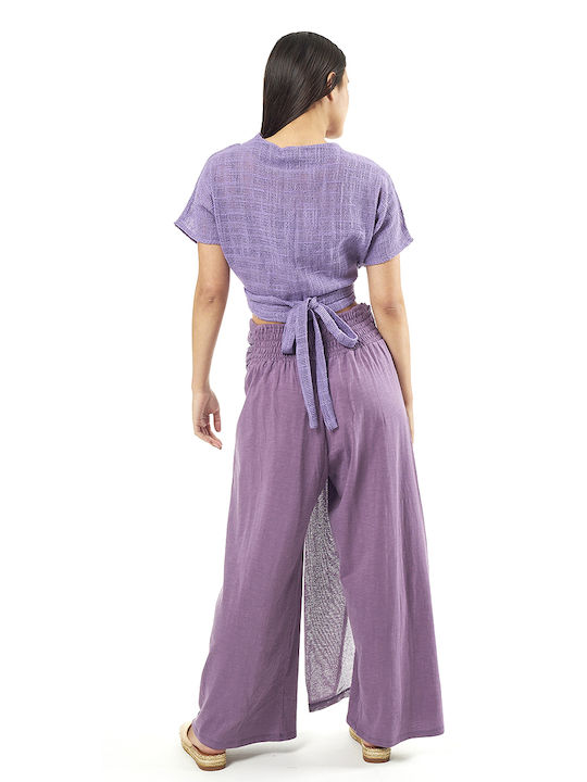 Next Fashion Women's High-waisted Cotton Trousers