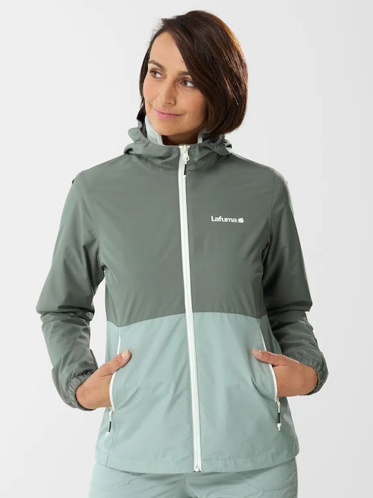 Lafuma ACCESS W Women's Hiking Short Puffer Jacket Waterproof for Winter with Hood Gray