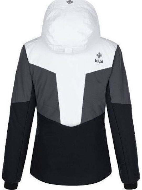 Women's Short Sports Jacket Waterproof for Winter with Hood Black