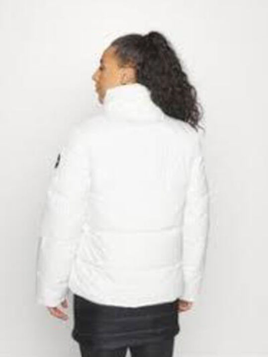 Icepeak Women's Short Puffer Jacket Waterproof for Winter with Hood White 53035405-010