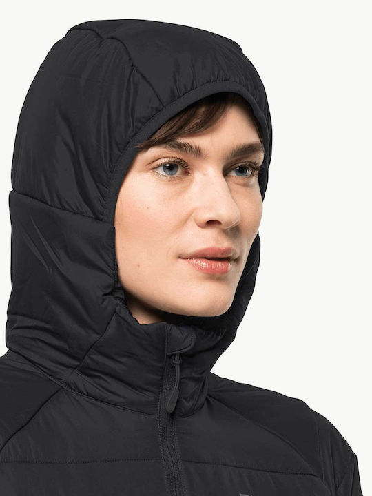 Scurtă Jachetă de femei Puffer Negru