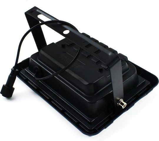 Gdsuper Waterproof Solar LED Flood Light 30W Cold White 6500K with Photocell and Remote Control IP67
