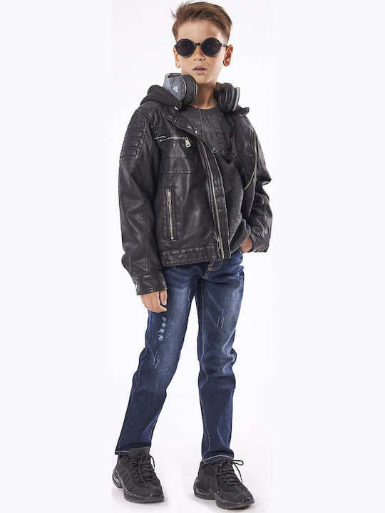 Kinder Schlaghose Jeans Blau