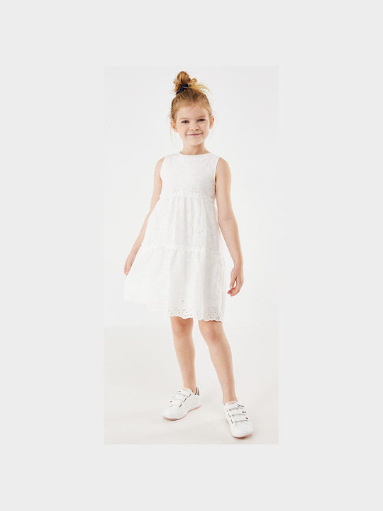 Mexx Kids Dress Sleeveless White