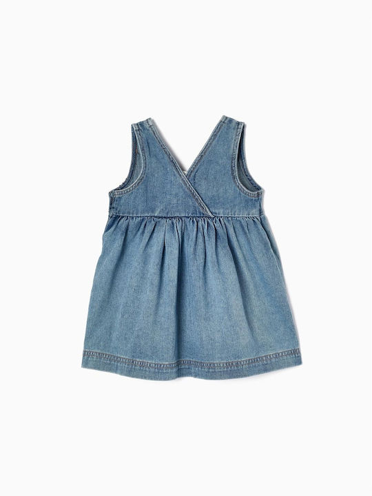 Zippy Set Mädchen Kleider Denim Blau