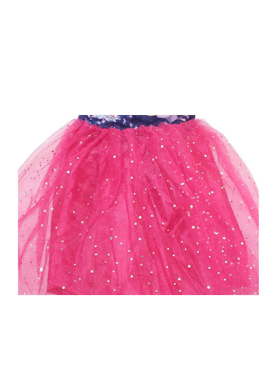 Kinderkleid Kurzärmelig Tüll Fuchsie