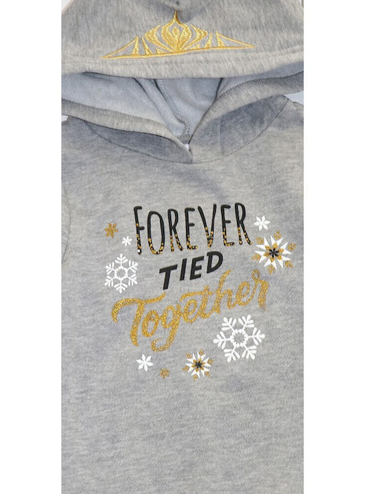 Frozen Kinderkleid Mädchenkleider Langärmelig Gray