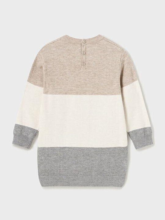 Kinderkleid Langärmelig Knitted Gray