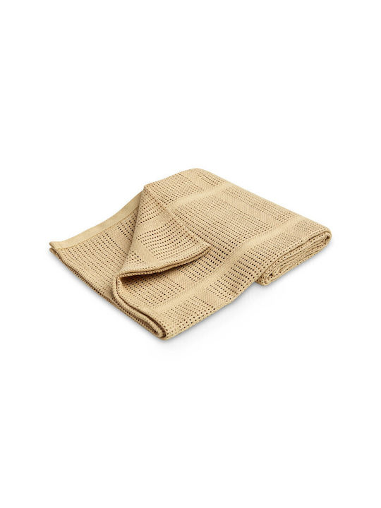 Sensillo Blanket Cot Knitted Beige 95cm