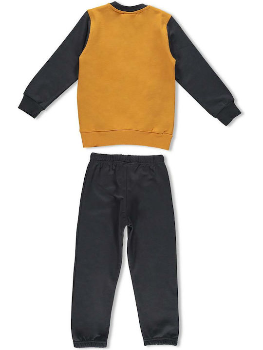 Brums Kids Sweatpants Set Yellow 2pcs