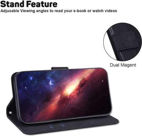 Mad Mask Leather Wallet Synthetic Leather Black (Redmi A1+ / A2+)