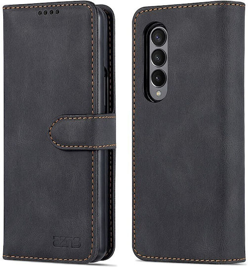 AZNS Wallet Δερματίνης Μαύρο (Galaxy Z Fold4)
