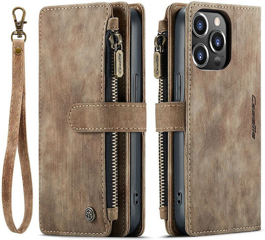 Multifunctional Wallet Δερματίνης Καφέ (iPhone 14 ProRealme C30)