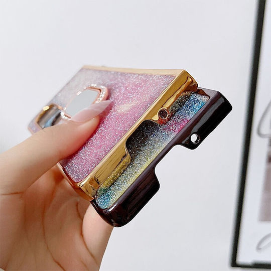 Shinning Diamond Back Cover Πλαστικό Λευκό (Galaxy Z Fold4)