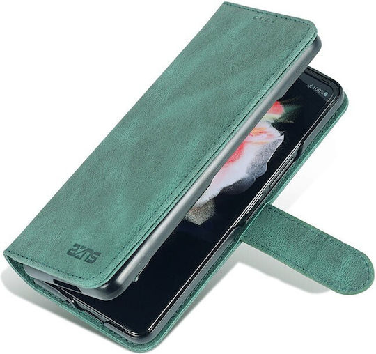 AZNS Wallet Piele artificială Verde (Galaxy Z Fold4)