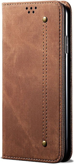Denim Texture Book Δερματίνης Καφέ (OnePlus 11)