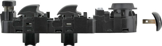 NTY Car Window Switch for Citroen C8 Fiat Ulysse Peugeot 807 Black