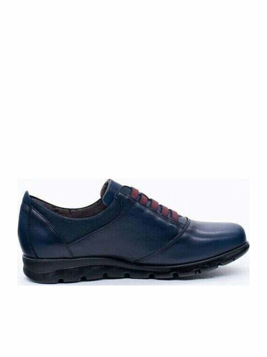 Women's Leather Oxford Shoes Blue