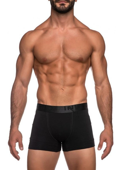 Inizio Men's Boxers Black 2Pack