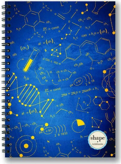 Shape Notebooks Спирална Тетрадка На Райета А4 30 Листове Shape (Различни Дизайни/Цветове)