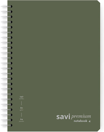 The Penwest Company Spiral Notebook Ruled A4 Blue 1pcs