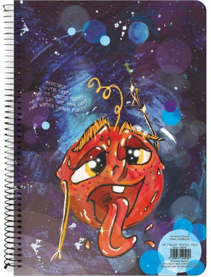 AG Trees Spiral Caiet Tema pentru acasă B5 60 de Foi 2 de Subiecte Multicolor 1buc